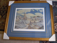 Franklin Carmichael - " Northern Town " - Limited Edition Print-