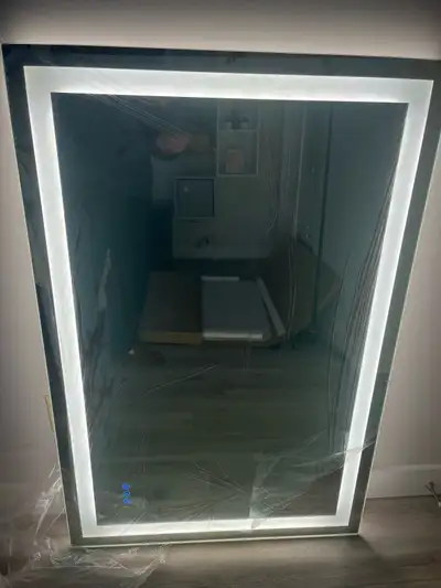 LED mirror brand new in box — Dimmable, anti-fog, View more
