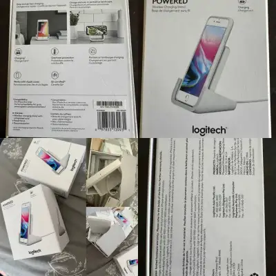 2 POWERED WIRELESS CHARGING STAND By “ Logitech “, View more