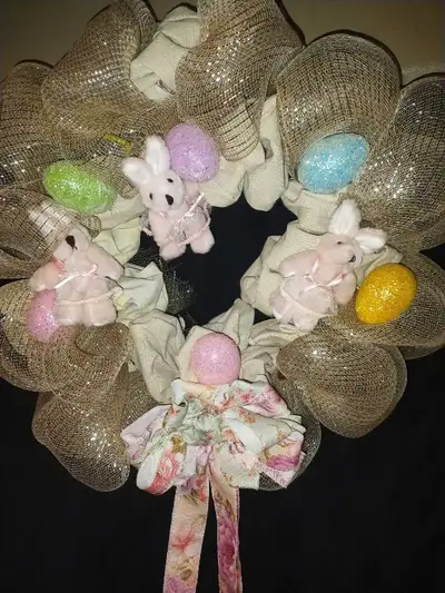 Easter door wreath, View more