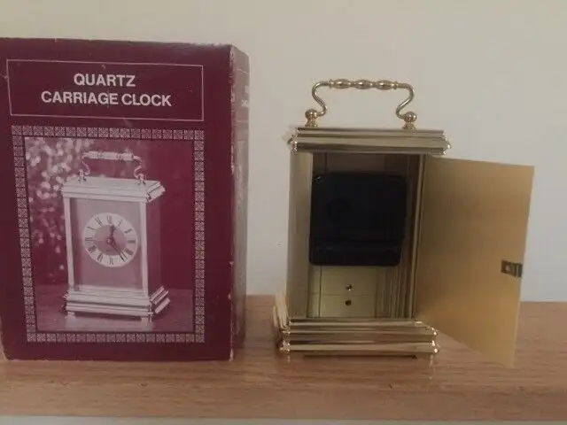 QUARTZ CARRIAGE CLOCK - BRAND NEW62854391753346122