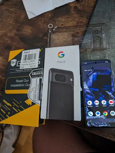 Google Pixel 8 +case +screen protector 