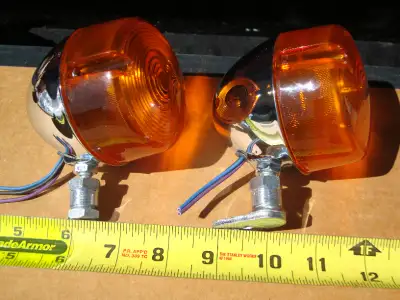 It's available. HARLEY DAVIDSON FAT BOY 1999 OEM FRONT TURN SIGNALS Gently used in excellent conditi...