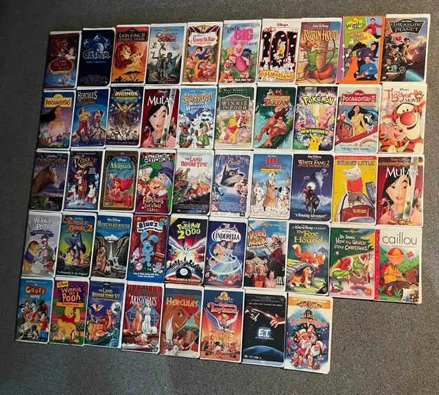 Disney and Classic VHS Movie Collection
