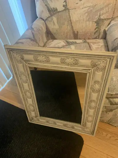 Vintage Mirror With Stone Baked Frame, View more