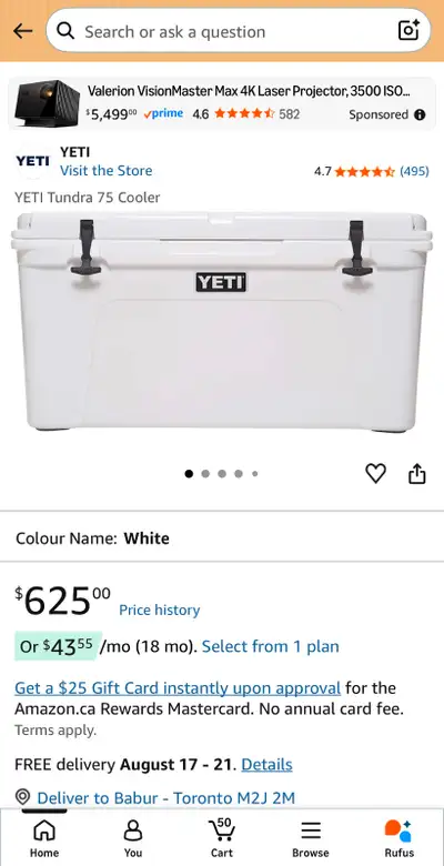 YETI Tundra 75 Cooler, View more