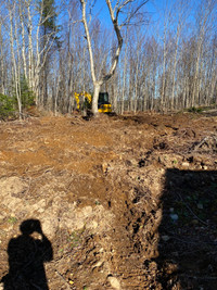 Excavation septic system installation and landscaping 