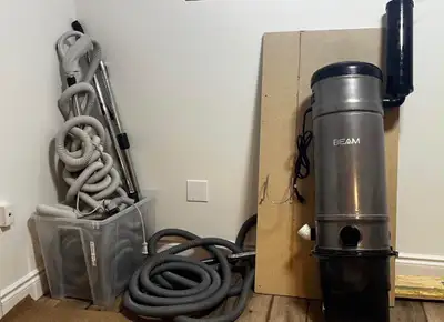 Beam central vacuum system, bought for 1500+ without the extra hoses selling for $500 with everythin...