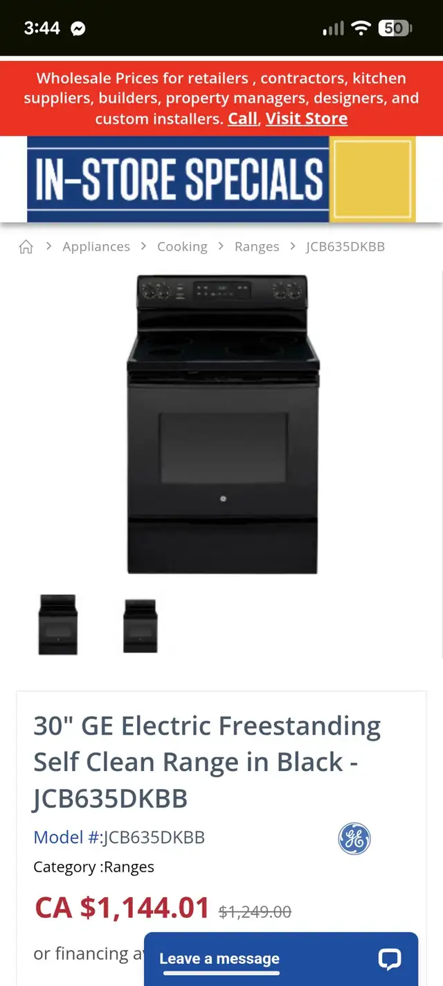 GE Electric Range in Stoves, Ovens & Ranges in City of Montréal - Image 5