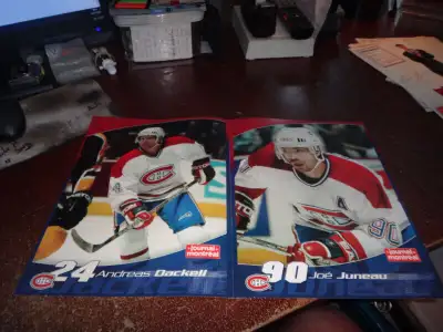 cette annonce est pour: journal de montreal montreal canadiens hockey nhl photos pictures lot of 24...