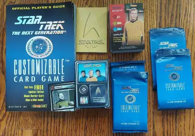 STAR TREK THE NEXT GEN  CARD GAME  PLAYERS GUIDE & CARDS 1, View more