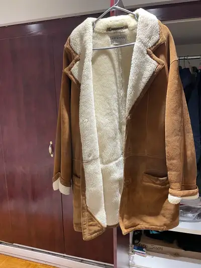 Suede winter coat, View more
