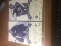 Leafs tickets stubs from the last season of the gardens