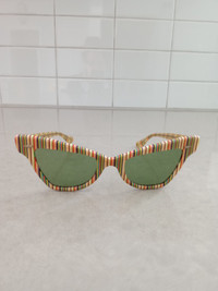 Vtg Multi-Striped Ray Ban 4820 -Cat Eye-Sunglasses