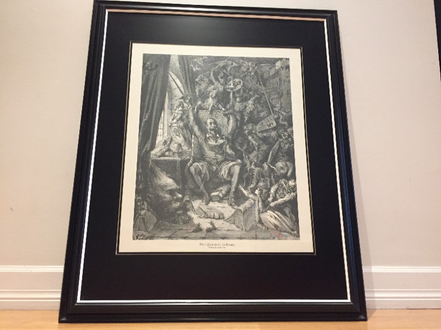Home Decor Wall Art Gustav Dore Framed Print in Arts & Collectibles in Mississauga / Peel Region - Image 2