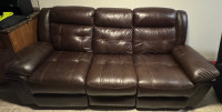 Reclining Leather Couch (HEAVY)
