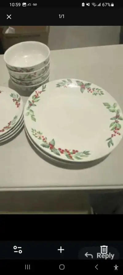 Holiday Holly Dinnerware Set, View more