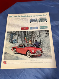 1961 BMC MG, Sprite, Austin Healey Original Ad