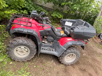 Needs a battery- and pull start is stuck Plow included Open to trades OBO call or text. 705-255-6254