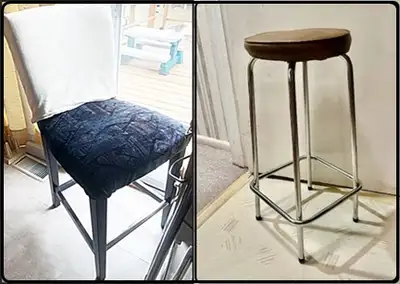 Transcona near club regent casino. Chair is bar height, sturdy, clean. Padded seat and back rest. Se...