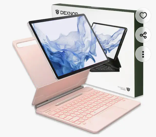 Dexnor Tablet Keyboard Case (Pink)65689556482689121