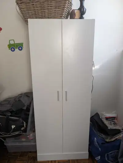 3 months old almost new white Wardrobe, View more