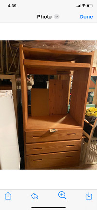 Southern pine TV unit/armoire/storage unit