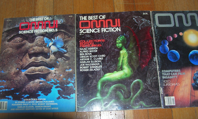 3 Vintage Omni Science Fiction Magazines Collectors Editions in Magazines in Calgary - Image 4