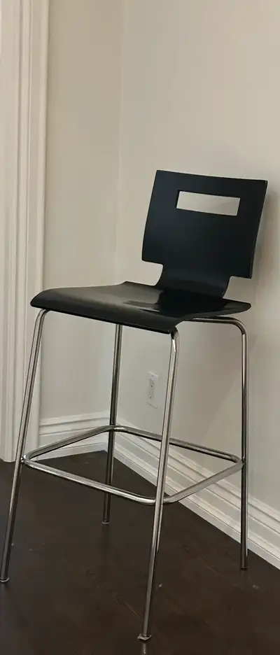 2 x espresso bar stool with back, View more