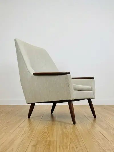Mid Century Vintage Teak Lounge Chair, View more