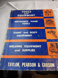 VINTAGE TAYLOR PEARSON & CARSON CATALOG TOOLS EQUIPMENT #W1391