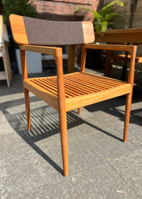 New! Outdoor Teak Dining Chairs Total of 6 
