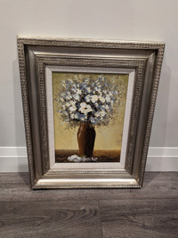 20 x 24 Original Floral Oil Painting Artwork with nice frame