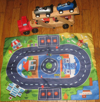 Melissa and Doug Truck ,carrier, cars and playmat bag