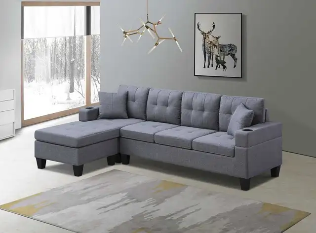  New  Sectional Couch for Sale  in Couches & Futons in Calgary - Image 2