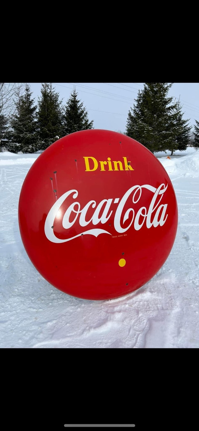 4’ coke button in Arts & Collectibles in Owen Sound