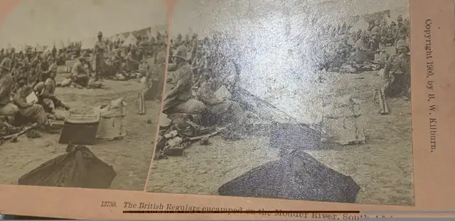 1900Boer War Battle of Modder River British Regulars Stereoview in Arts & Collectibles in North Bay - Image 8