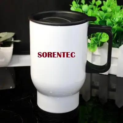 Sublimation 14oz stainless steel Mug- Subli Travel Mug -White, View more