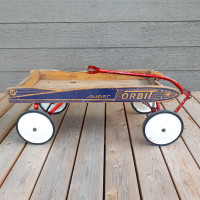 Chariot ou charriot wagon vintage en bois