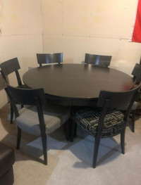 Bondars 60” round table and custom chairs