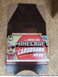 HALLOWEEN costume MINECRAFT cardboard head
