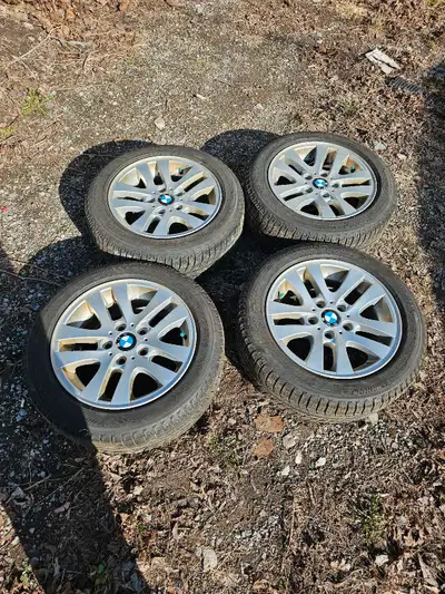 16" 5x120 bmw rims/Michelin winter tires. 205/55/16. Lots of tread 80+% If your in need of new winte...