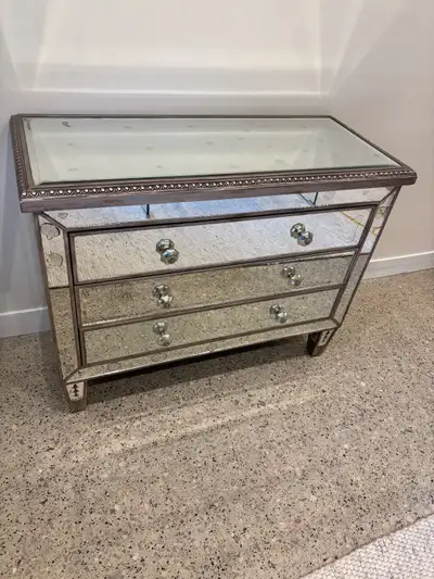 Antique Mirrored Chest, View more