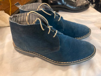 Souliers chaussures "desert boots" suède bleu  homme gr. 10