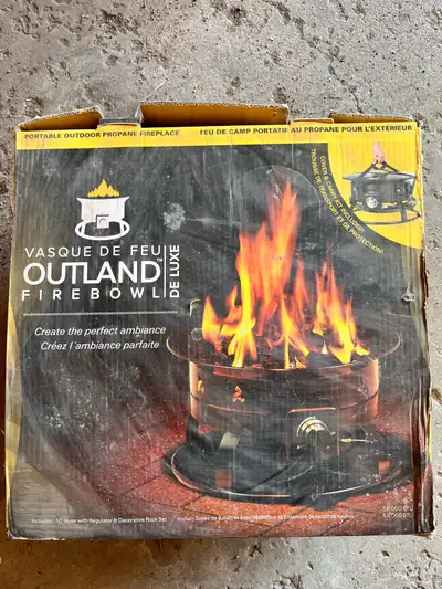 2ft Outdoor propane rock fire pit, View more