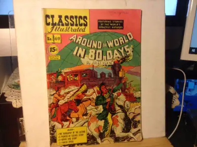 Vintage Classics Illustrated AROUND THE WORLD IN 80 DAYS No. 69, View more