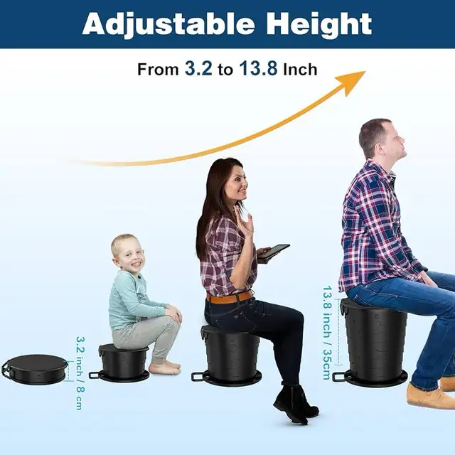 Retractable Camp Toilet for Adults, Upgraded 2nd Generation in Fishing, Camping & Outdoors in Markham / York Region - Image 7
