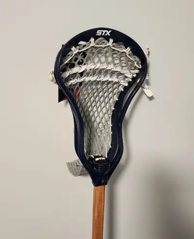 New Lacrosse stick. Wooden shaft & new STX Head (Super power), View more