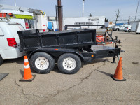 ELECTRIC DUMP TRAILER 8'X6' LIKE NEW CONDITION  8500 LBS GVDR