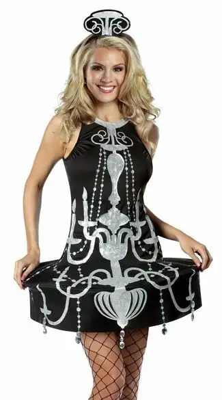 SELLING: Sexy Chandelier Costume (New, Damaged package) I have for sale a new, never worn ladies Cha...